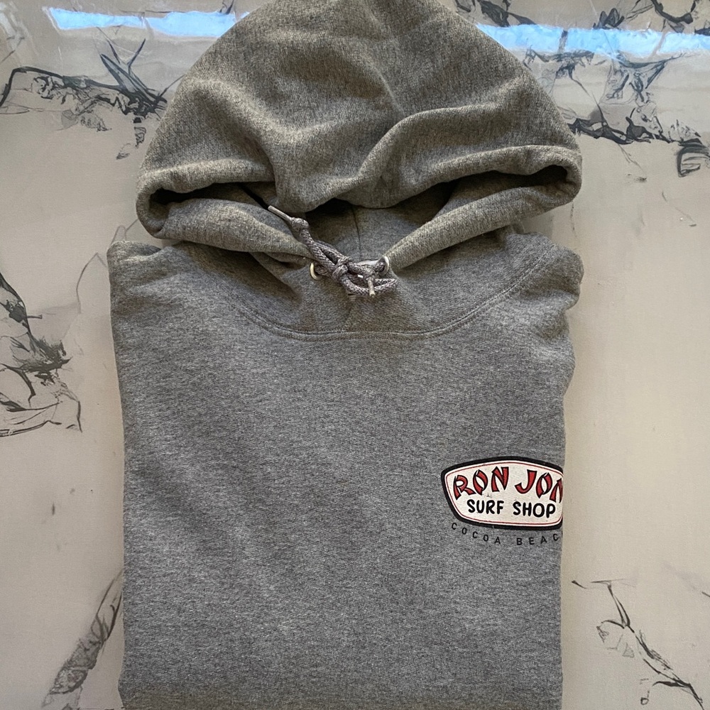 Ron Jon Gray Surf sweat shirt hoodies . Men Medium